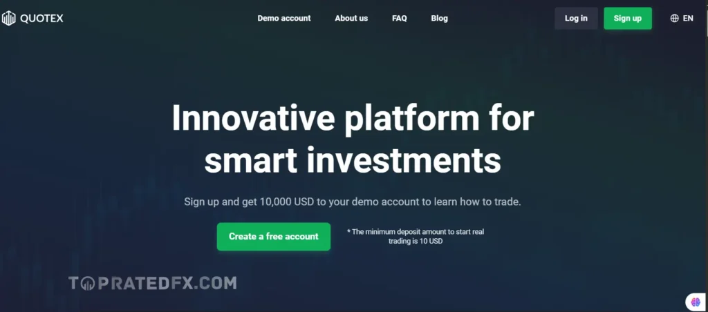 Quotex Homepage