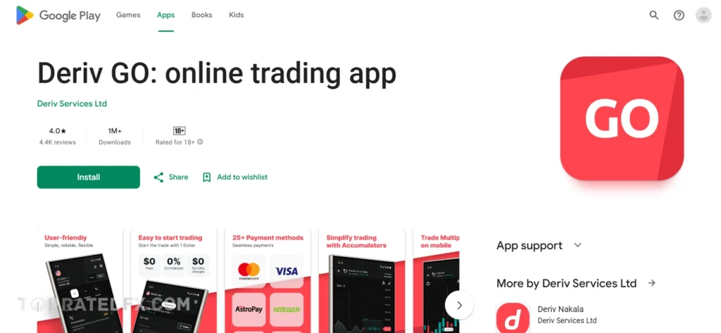 Deriv Go Mobile App