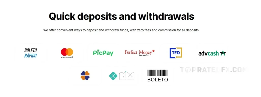 Exnova Payment Methods