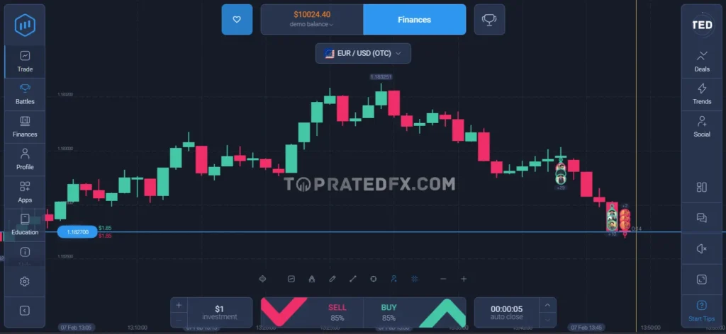 ExpertOption Web Trading Platform