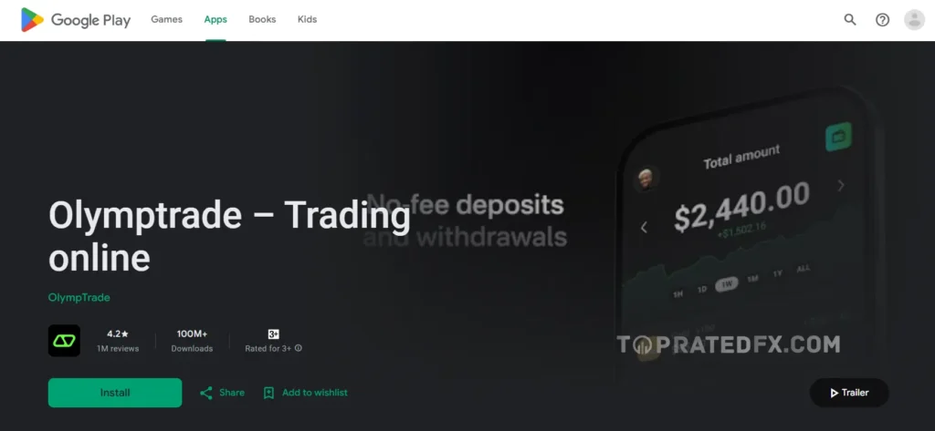 Olymptrade Mobile App