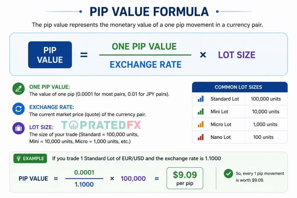 Pip Value Formula