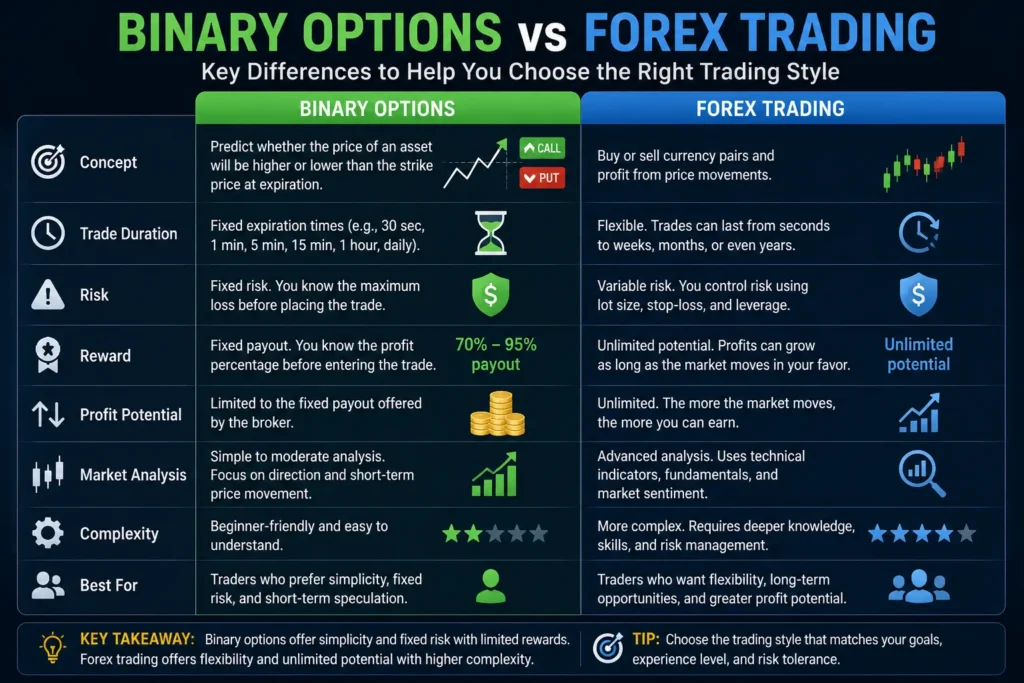 Binary Options vs Forex Trading